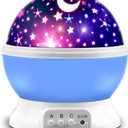 MOKOQI Star Projector, Night Light Lamp Fun Birthday Gifts for 1-4-6-14 Year Old Girls and Boys Kids Bedroom Decor -Blue
