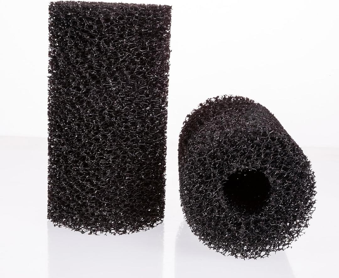UNEAK 2-Pack Large Premium Pre Filter Sponge Aquarium Intake High-Porosity Foam Roll Fish Tank Shrimp Beta Baby Fish Replacement Foam Cover Filtration Freshwater Saltwater 5-20 Gallons Easy to Clean