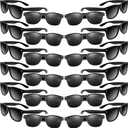MIAHART 24 Pack Kids Sunglasses Party Glasses Bulk Goody Bag Fillers for Boys and Girls Birthday Party Summer Party Supplies (Black)