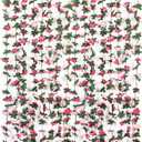 Miracliy 9Pcs 74FT Pink Flower Garland Artificial Rose Arch Vines Fake Spring Floral Garland for Flower Wall Backdrop Wedding Mothers Day Garden Tea Party Decoration