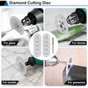 45Pcs gupawix Cutting Wheel Kit for Dremel Rotary ToolsDiamond Cutting DiscsHSS Circular Saw, Fiberglass Cut-Off Wheels with 6Pcs Mandrels Rotary Tool Accessories for Cutting Metal, Wood, Stone, PVC