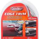 Cowles Custom - Enhanced 18ft Chrome U-Channel Edge Guard Trim, 18feet Rubber Bumper Protector accessory, Door Guard for Cars, Trucks, SUV, ATV, Boats