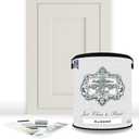 ALL-IN-ONE Paint by Heirloom Traditions, Almond (Neutral White), Gallon - Durable cabinet and furniture paint. Built in primer and top coat, no sanding needed. Includes our 30 featured color card. (128 Fl Oz (Pack of 1))