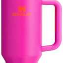 Stanley Quencher H2.0 Tumbler with Handle and Straw 40 oz | Flowstate 3-Position Lid | Cup Holder Compatible for Travel | Insulated Stainless Steel Cup | BPA-Free | Vivid Violet