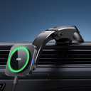 ESR for Qi2 15W MagSafe Car Mount Charger, Qi2-Certified MagSafe Car Charger, Dashboard Magnetic Wireless Car Charger Mount, for iPhone 15/14/13/12 Series, Fast Charging, Car Accessories, Black