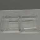 Tuanse 6 Pcs Buffet Risers, Food Risers for Buffet Table, Display Stand for Catering Dessert Collectibles Jewelry Figures Show, 5 Sided Acrylic Cube Display Organizer Acrylic Cube Boxes(Clear)