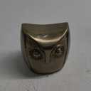 Aluminum Gold Owl 5.6 Inch