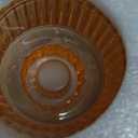 Double Sided Vintage Ribbed Taper Glass Candle Holders,Tea Candle Holder for Table Centerpieces, Wedding Decorations and Dinner Parties (Orange Pink, 3 PCS)