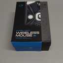 Lamzu Maya X Wireless Gaming Mouse, Ultra Lightweight 47g, Optical Switch, Maximum 30000 DPI, Symmetrical, MCU Nordic 52840, Dust-Proof Encoder, PAW3950 Sensor(Larger Maya) (Black)