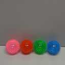 VITEVER 3.5” Squeaky Dog Toy Balls (6 Colors) Puppy Chew Toys for Teething, BPA Free Non-Toxic, Spikey Dog Balls for Medium, Large & Small Dogs, Durable Toys for Aggressive Chewers