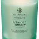 Chesapeake Bay Balance + Harmony Scented Candle Water Lily Pear Fragrance 50 Hours Burn Time Warm & Decorative Soy Wax Blend (Medium Jar)