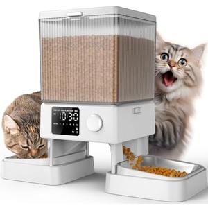 oneisall Automatic Cat Feeder for 2 Cats, 20 Cups/5L Automatic Cat Food Dispenser for Small Pets Indoor, Timed Cat Feeder for Dry Food(White) oneisall Automatic Cat Feeder for 2 Cats, 20 Cups/5L Automatic Cat Food Dispenser for Small Pets Indoor, Timed Cat Feeder for Dry Food(White)