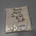 2 x 1Pcs Ghouls Night Gifts Wine Bag,Halloween Wine Bag,Happy Halloween Gifts Party Decorations for Women Menwith 1Pcs Kraft Blessing Cards and natural jute rope