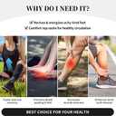 Compression Socks Knee High Circulation Support Socks For Women Men Athletic Running Hiking Travel (One Size, Usa Flag Softball)