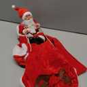 DULRLLY Christmas Santa Dog Clothes Funny Santa Claus Riding Deer Pet Costumes for Dogs Soft Comfortable Christmas Dog Costumes Santa Claus Pet Cosplay Costume for Puppy Dogs Cats(XL)