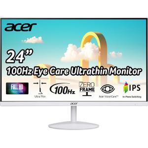 acer SB242Y Ewi 23.8" Full HD (1920 x 1080) IPS Zero-Frame Gaming Office Monitor | AMD FreeSync Technology | Ultra-Thin Stylish Design | 100Hz | 1ms (VRB) | Low Blue Light | Tilt | HDMI & VGA Ports