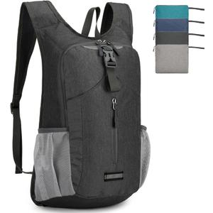 20L Hiking Backpack Lightweight Packable Hiking Daypack for Women Men, Foldable Small Backpacks for Travel Camping Outdoor (Black)