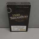 Texas Linen Co. 100% Egyptian Cotton Pillow Cases Standard/Queen Size Set of 2 - Luxury 1500 Thread Count Sateen Ivory Pillow Cases, Silky Soft Cotton Pillowcases Fits Standard & Queen Size Pillows