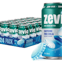 Zevia Zero Sugar Soda, Caffeine Free Cola, 12 oz Cans (24-Pack) – Naturally Sweetened, Zero Calorie Sugar Free Soda - Non-GMO Project Verified, Gluten-Free, Vegan BB: 06/06/2027