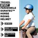 Troxel Spirit Full Coverage Horse Riding Helmet, Low-Profile Adjustable Design, Safety Horseback Riding Gear, Medium