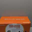 DXOPHIEX 15inch Dual Reptile Light Fixture, Max 150W Dual Reptile Heat Lamp with Separate Switches, Double Dome Lamp UVB Light Fixture for Bearded Dragon, Turtles, Snake and Lizard Terrarium