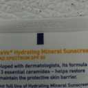 CeraVe 100% Mineral Sunscreen SPF 50, Face sunscreen With Zinc Oxide & Titanium Dioxide, Hyaluronic Acid + Niacinamide + Ceramides, Oil Free, Travel Size 2.5 oz