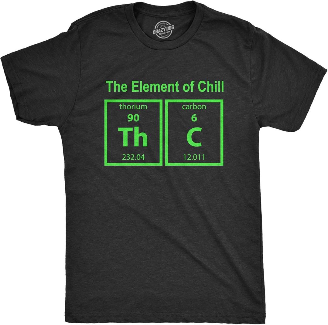 Crazy Dog Mens Funny Adult Humor T Shirts Sarcastic 420 Tees for Guys