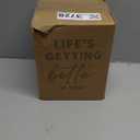 LE TAUCI Utensil Holder for Kitchen Counter, 7.3"+5.4" Fluted Ceramic Utensil Crock Organizer for Countertop, Heavy Large Holder for Spatulas, Spoons, Set of 2, Forest Green