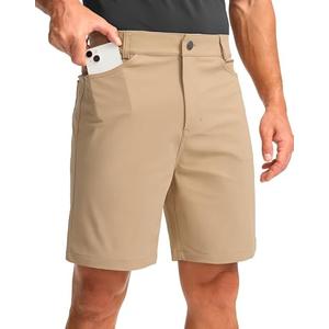 Viodia Men's Golf Shorts with Pockets 7 Inch Flat Front Slim Fit Chino Stretch Shorts for Men Summer Casual Dress, Size 40