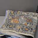 nunubaby Washable Pee Pads for Dogs, Stylish, Non-Slip and Leak-Proof Pee Pads. Reusable Potty Pads for Dogs for Crates and Floors.(Beige/Multi, 36" x72" )