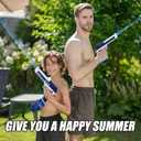 ALLROAD Electric Water Guns Rechargeable Automatic Squirt Guns Long Range, Powerful Water Soaker Gun Toy, Water Squirters for Kids & Adults Summer Pool Beach Party, Blue