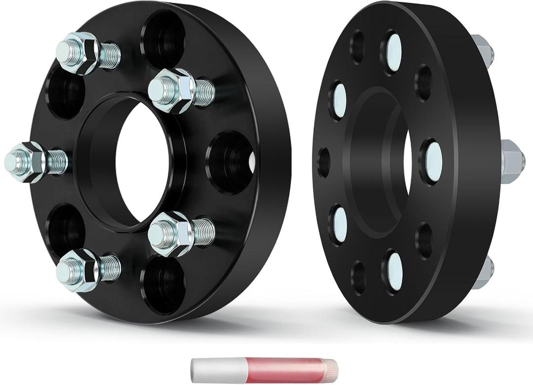 OCPTY 5X5 to 5X4.5 Wheel Adapters for Commander for Grand Cherokee for Wrangler 1 inch 1/2" Studs 71.5mm Hub Bore Forged Hub Centric Wheel Adapters 5 lug 2PCS