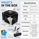 SHOTTIXA 24" Photo Studio Light Box with LED & 6 Backdrops