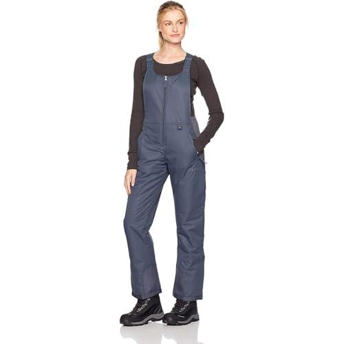 Arctix Women's Essential Insulated Bib Overalls, Steel, Small Tall
