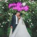 Your Like Really Pretty Neon Signs for Wall Decor, 29.5 * 12.6 Inches Pink Light Up Sign for Wedding, Engagement Decor, Dimmable Party Birthday Bedroom Bar Pub Club Wall Decorations, INSNEnN