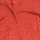 LookbookStore Women's Knit Long Sleeve Faux Wrap Surplice V Neck Sweater Top (Large, Haute Red)