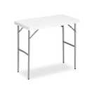 2.7ft Rectangular Folding Table for All-Occasion, Foldable Table with HDPE Tabletop and Steel Legs, Durable and Stable Small Folding Table, Perfect for Camping, Picnic, Party, Indoor & Outdoor