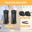 Hycline Mountain Bike Tires Set: 2-Pack 20/24/26x1.95 Inch Folding Replacement High-Density Bicycle Tires and Pair Inner Tubes with Tire Levers Compatible with MTB Off-Road Bike