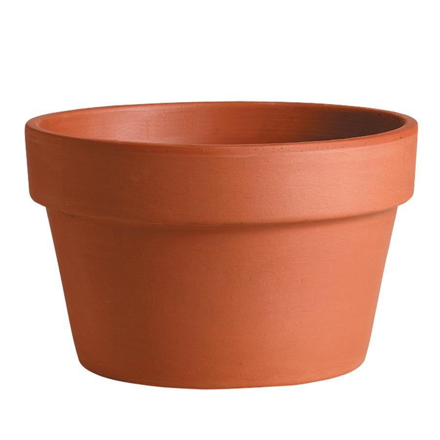 Deroma M8370PZ Azalea Pot, 8.3 in Dia, 5.9 in H, Clay 2 Pack