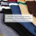 Mens Womens Fuzzy Socks Winter Warm Thermal Thick Boot Slipper Fluffy Sleeping Bed Sock for Christmas Gifts Unisex (Multicolor5)