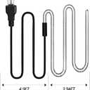 Chicken Water Heater Cord, Freeze-Proof Heated Waterer for Chickens & Poultry, Safe Low-Watt Heating Cable Keeps Water Ice-Free in Winter for Ducks, Rabbits & Small Animals (1 Pack)