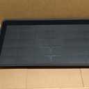 VUWEZ 2 Pack Plant Growing Nursery 1020 Trays, Plant Saucer Tray, Heavy Sturdy Seed Starting Trays, Plant Saucer for Indoors No Holes, Seed Starter Growing Tray (22"x11.2", Black)