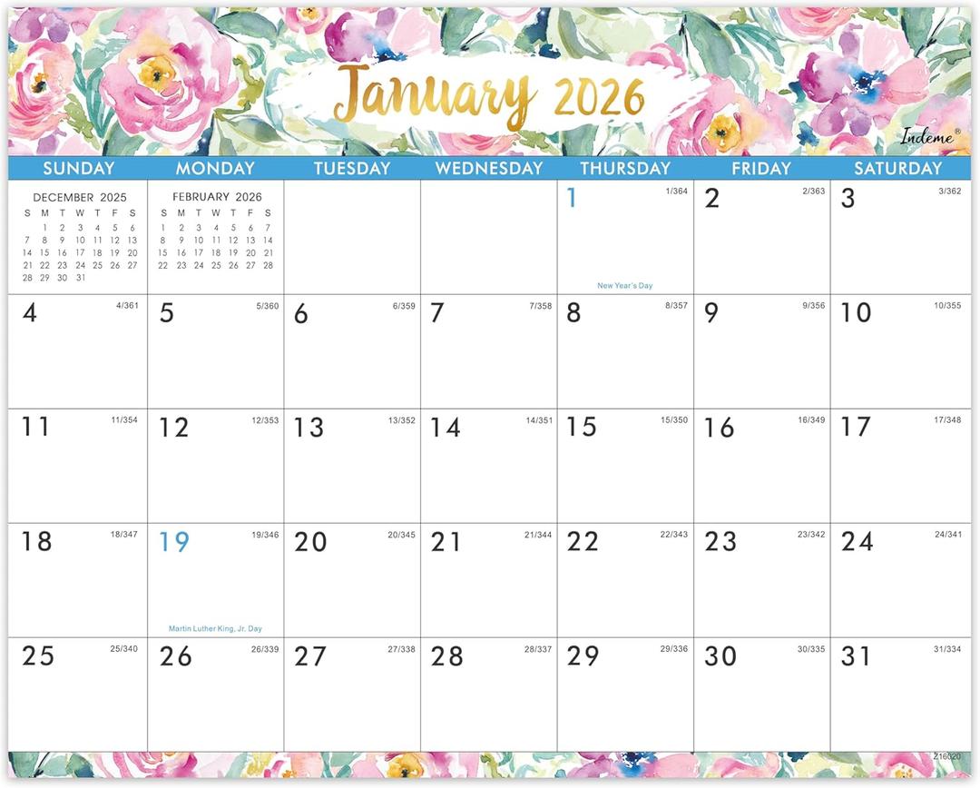 4 x 2026 Magnetic Calendar - 2026 Calendar from Jan.2026 - Dec.2026, 12 Monthly Magnetic Calendars for Fridge, 8"  10", Tear-off Pad, Perfect Magnetic Calendars for Refrigerator