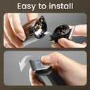 SHPAVVER Beard Trimmer for Men: Professional Barber Hair Clippers - 12-in-1 Cordless Grooming Kit - Waterproof Electric Razor with Turbo Speed & Precision Blades (Grey Black)