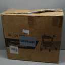 Foldable Rollator Walkers with Seat for Seniors, 450 lb Capacity, 8'' Wheels, 18" Big Seat, 6-Position Height, Heavy-Duty Aluminum Rolling Walker (Grey)