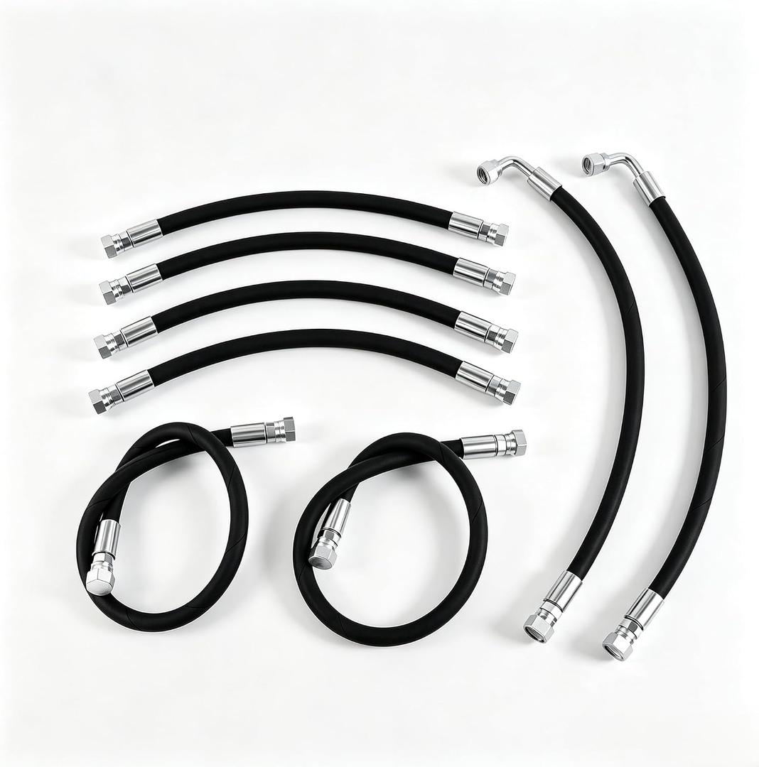 Hydraulic Hose Kit for Kubota LA350A LA401 LA402 LA402-1 Front Loader, Boom & Bucket Cylinder Hose Set Replace 7J303-76610 75535-66620 7J999-95562
