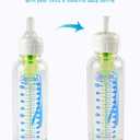 2 x Sippy Straw Nipple for Dr. Brown's Narrow Bottle & Sippy Spout Bottle, Soft 100% Silicone Baby Bottle Straw Nipple, 8m+, 4 Count