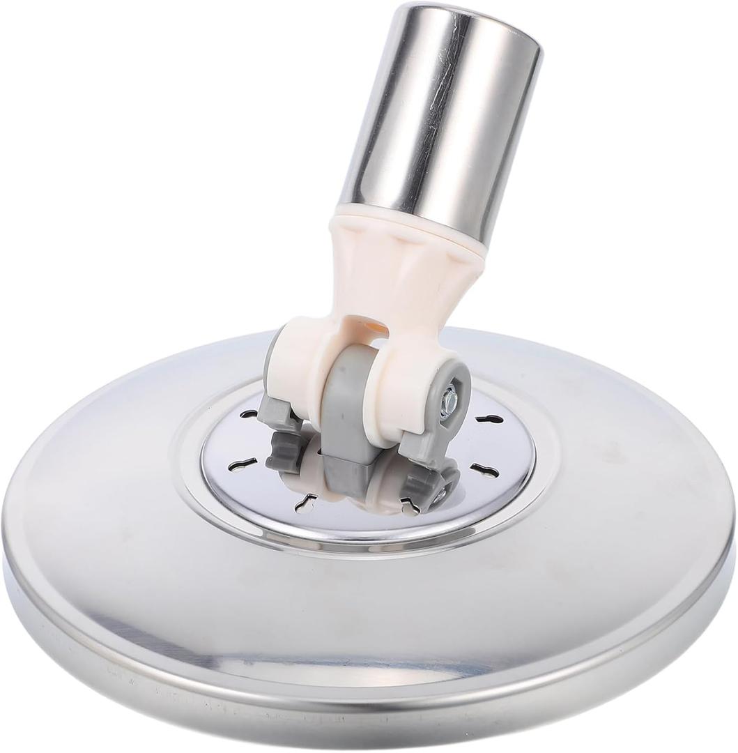 STOBAZA Rotating Mop Replacement Disc Head Adapter 6.49In Heavy Duty Round Base for Home Office Cleaning with Enhanced Friction and Easy Installation