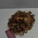 Kaneles Short Brown Curly Hair Wig with Bangs for Women Natural Layered Synthetic Old Ladies Hair Heat Resistant Halloween Cosplay Full WigsGolden brown