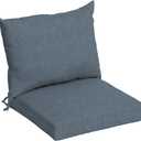 Arden Performance Outdoor Cushion Set, 21 x 21, Patio Cushion, Rain-Proof, Fade Resistant, Denim Alair
